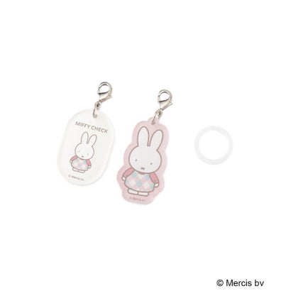 ◆Dick Bruna miffy マーカーチャーム チェック （ピンク(972)）｜詳細画像