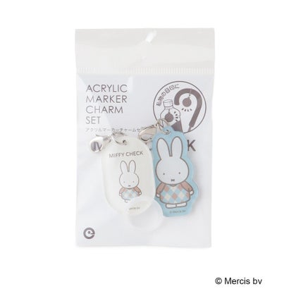 ◆Dick Bruna miffy マーカーチャーム チェック （ピンク(972)）｜詳細画像