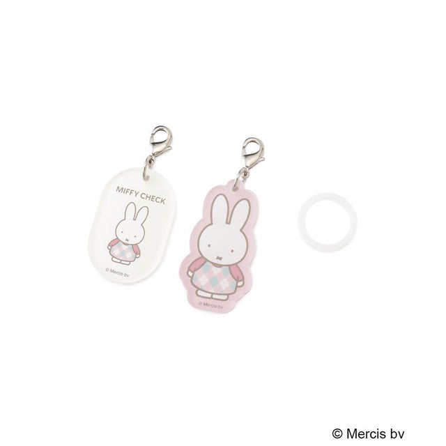 ◆Dick Bruna miffy マーカーチャーム チェック （ピンク(972)）