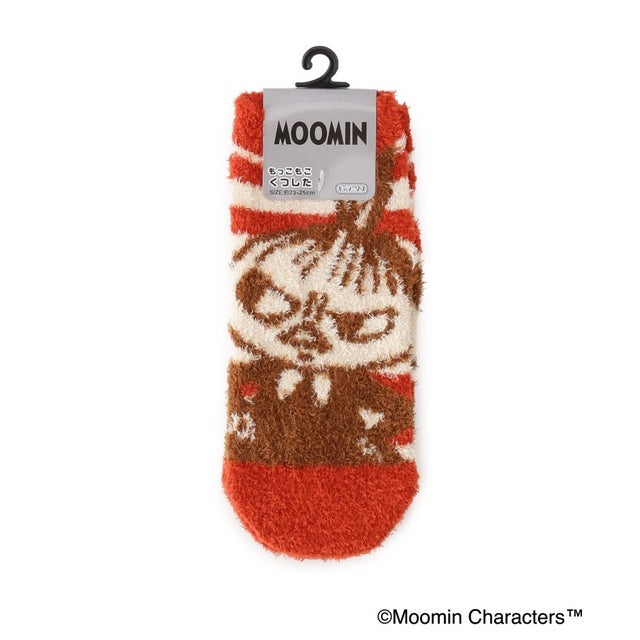 ◆【あったか】MOOMIN ホームもっこもこ靴下 （レッド(962)）