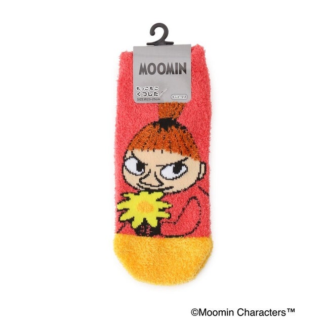 ◆【あったか】MOOMIN ホームもっこもこ靴下 （オレンジ(967)）