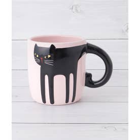 ◆ハンドペイント キャットマグ 400ml （ピンク(972)）
