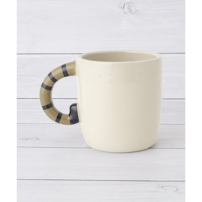 ワンズテラス one'sterrace ◆ハンドペイント キャットマグ 400ml （ベージュ(952)）｜詳細画像