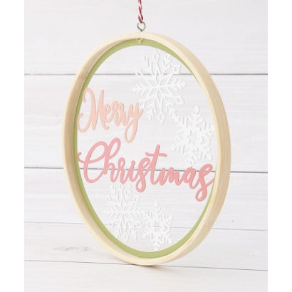 ワンズテラス one'sterrace ◆【クリスマス】ウッド メタルクリスマスオーナメント （ライトピンク(970)）｜詳細画像
