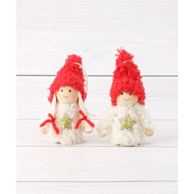 ◆【クリスマス】オーナメントセット ホワイトキッズ （ホワイト(901)）