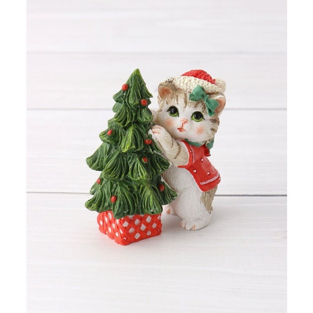 ◆【クリスマス】ビンテージ アニマルデコレーション （レッド(962)）