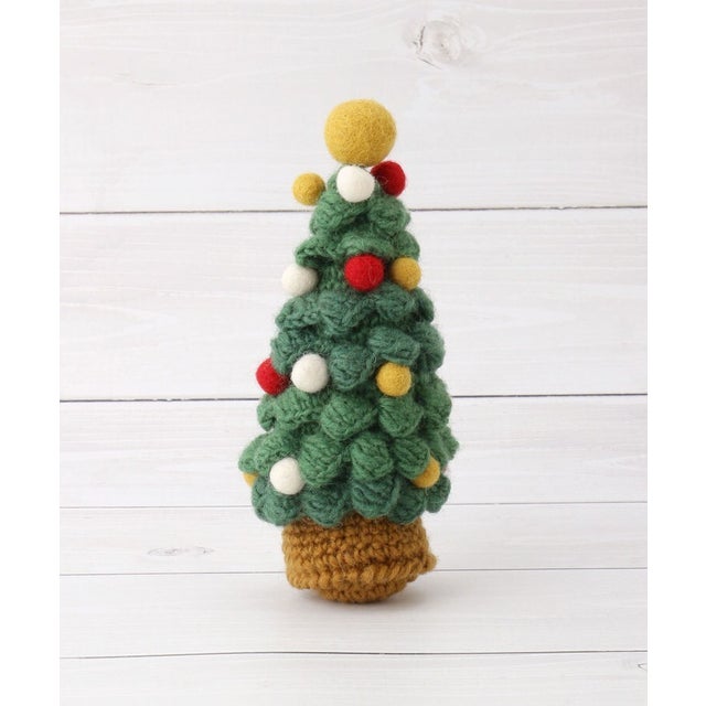 ◆【クリスマス】ニット オブジェ クリスマス （グリーン(922)）