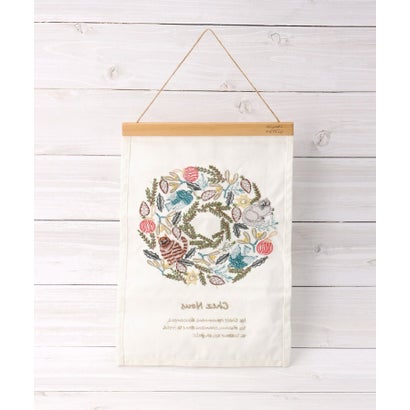 ◆【クリスマス】松尾ミユキ 刺繍タペストリー （アイボリー(904)）｜詳細画像