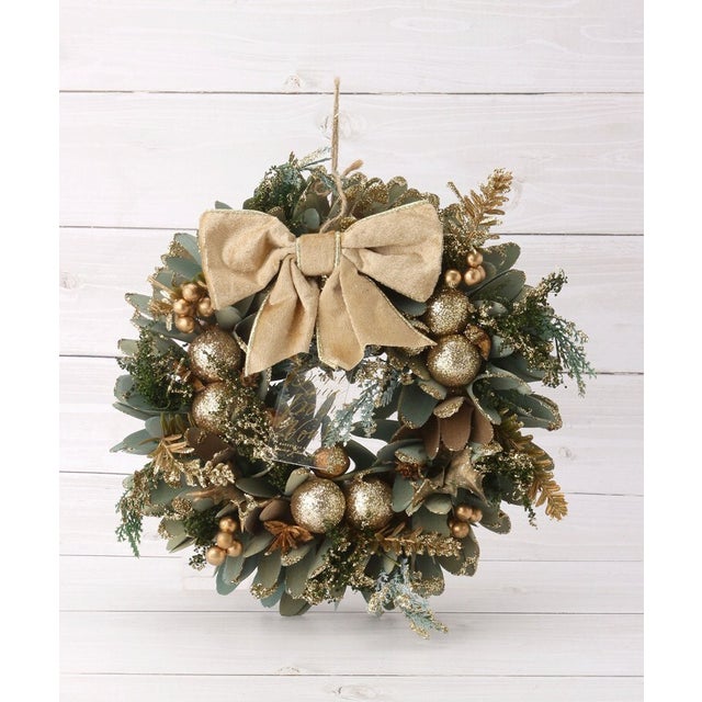 ◆【クリスマス】GH クリスマスリース （ゴールド(907)）