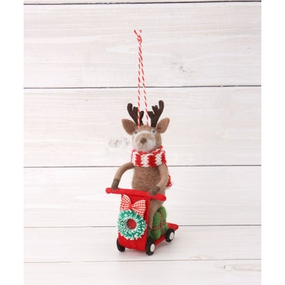 ◆【クリスマス】フェルト オーナメント トナカイ （ベージュ(952)）｜詳細画像