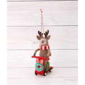 ◆【クリスマス】フェルト オーナメント トナカイ （ベージュ(952)）
