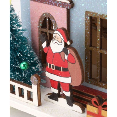 ワンズテラス one'sterrace ◆【クリスマス】ウッドデコレーション ハウス （ブルー(993)）｜詳細画像
