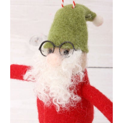◆【クリスマス】フェルト オーナメント サンタ （レッド(962)）｜詳細画像