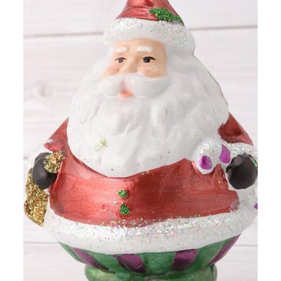 ◆【クリスマス】プラ サンタオーナメント （パープル(983)）｜詳細画像