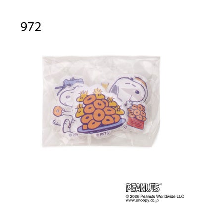 ◆SNOOPY シール入りミニポーチ （ピンク(972)）｜詳細画像