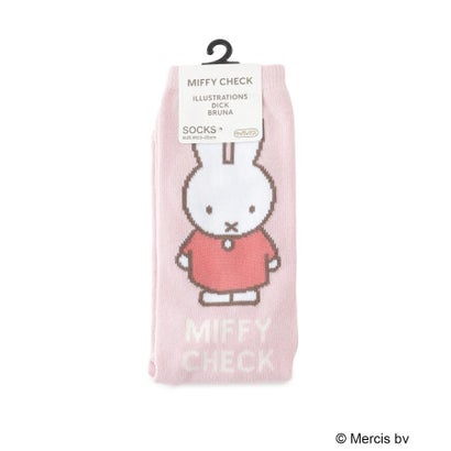 ◆Dick Bruna miffy ハイソックス フェイス （ピンク(972)）｜詳細画像