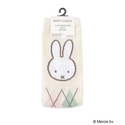 ◆Dick Bruna miffy ハイソックス フェイス （ピンク(972)）｜詳細画像