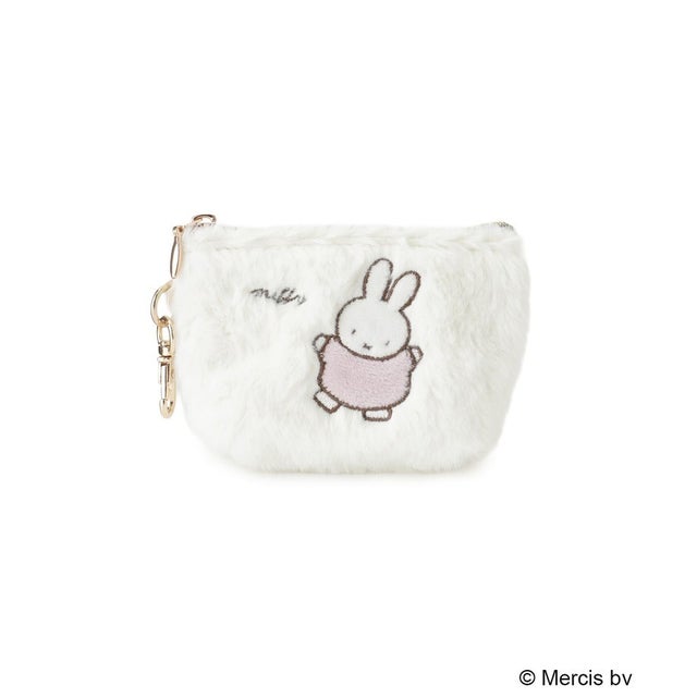 ◆Dick Bruna miffy マイクロミニ台形ポーチ パイル （ピンク(972)）