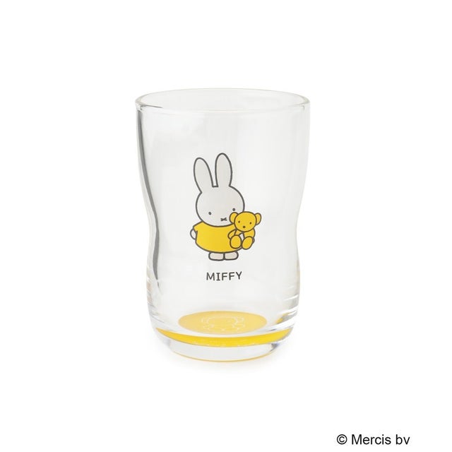 ◆Dick Bruna miffy なかよしグラス 180ml （イエロー(932)）