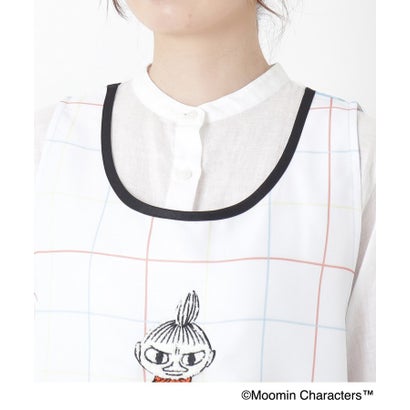 ◆MOOMIN ラン型エプロン コミック柄 （サックスブルー(990)）｜詳細画像