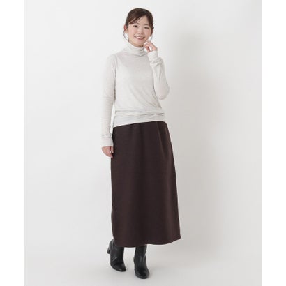 ◆【リンネル10月号掲載】ウール混タートルネックプルオーバー （アイボリー(904)）｜詳細画像