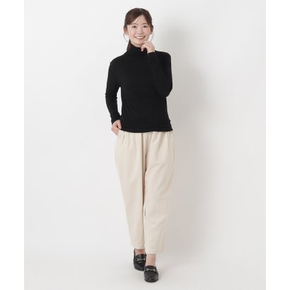 ◆【リンネル10月号掲載】ウール混タートルネックプルオーバー （グレー(912)）｜詳細画像