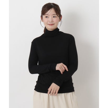 ◆【リンネル10月号掲載】ウール混タートルネックプルオーバー （グリーン(922)）｜詳細画像