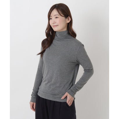 ◆【リンネル10月号掲載】ウール混タートルネックプルオーバー （ボルドー(964)）｜詳細画像