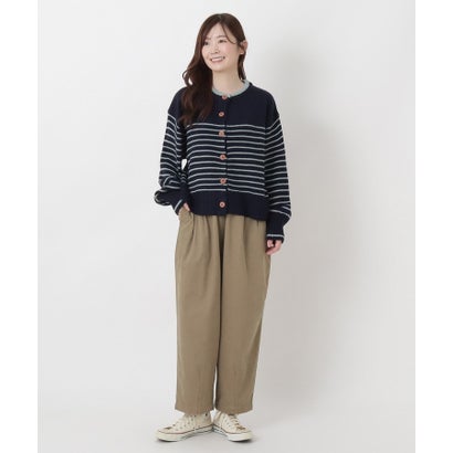 ◆【リンネル10月号掲載】コーデュロイコクーンパンツ （ベージュ(952)）｜詳細画像