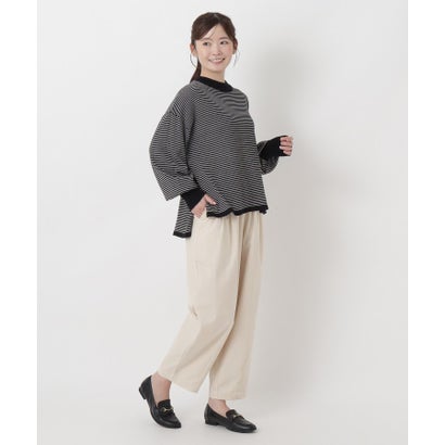 ◆【リンネル10月号掲載】コーデュロイコクーンパンツ （ネイビー(994)）｜詳細画像