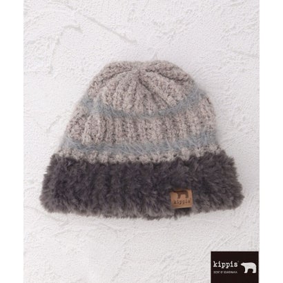 ワンズテラス one'sterrace ◆【あったか】Kippis キッピス ファーヤーンニット帽 （グレー(912)）｜詳細画像