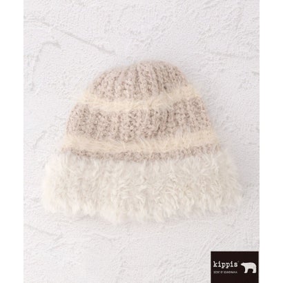 ワンズテラス one'sterrace ◆【あったか】Kippis キッピス ファーヤーンニット帽 （グレー(912)）｜詳細画像