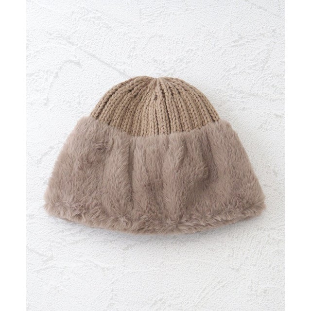 ◆【あったか】ファートーク風 ニットワッチ （グレージュ(950)）