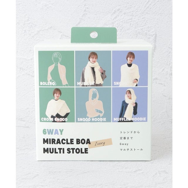 ◆Miracle Boa マルチストール （アイボリー(904)）