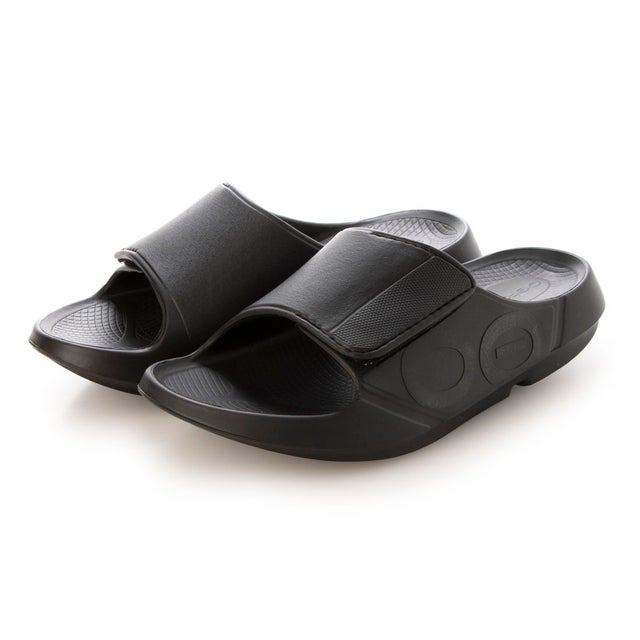 OOahh Sport Flex （ウーアー スポーツ フレックス) リカバリーサンダル シャワーサンダル 衝撃吸収 正規品 （Black/MatteBlack）