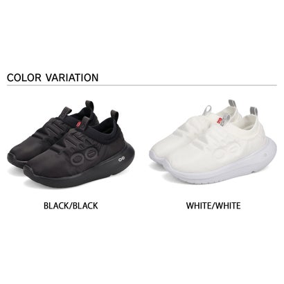スニーカー スリッポン レディース 厚底 OOmy Thermo Zen ブラック ホワイト 黒 白 2001160052262 （WHITE/WHITE）｜詳細画像