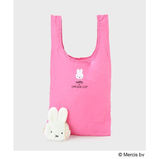 ◆【miffy】エコBAG入りフェイスチャ （ピンク(872)）