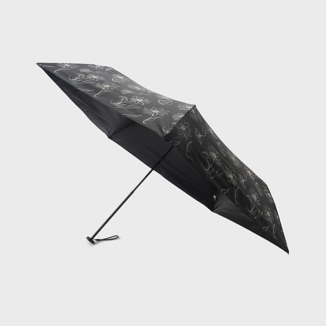 
                    【軽量／晴雨兼用】モチーフアソート折り畳み傘 （ブラック(119)）