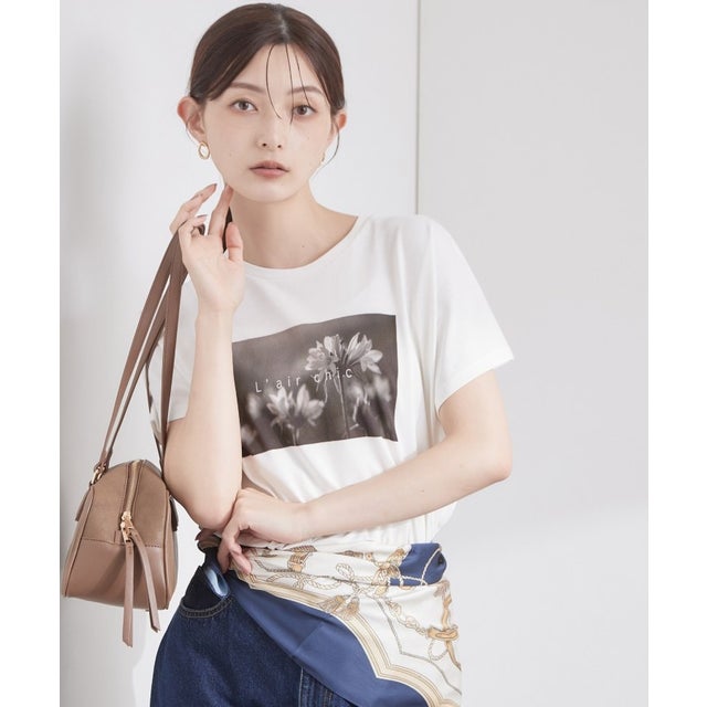 フォトプリントドルマンTシャツ【洗濯機OK】 （ホワイト(001)）