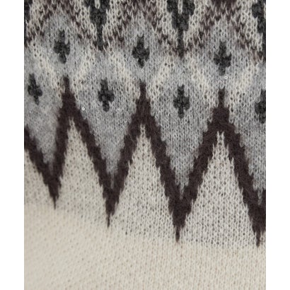 オペーク ドット クリップ OPAQUE.CLIP フェアアイル柄ジャカードニット【洗濯機OK】 （アイボリー(104)）｜詳細画像