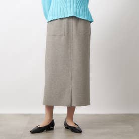 ≪新色追加/4color≫ ウールライクジャージタイトスカート【洗濯機洗い可】 （グレー(012)）