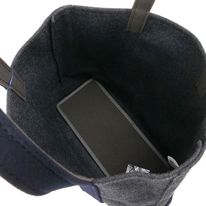 HEAVY MELTON TOTE BAG MEDIUM TOP-CHARCOAL/NAVY [#OR-H0240-HML] （TOP-CHARCOAL/NAVY）｜詳細画像