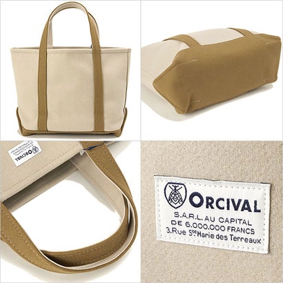 HEAVY MELTON TOTE BAG MEDIUM PARCHMENT-BEIGE/CAMEL [#OR-H0240-HML] （PARCHMENT-BEIGE/CAMEL）｜詳細画像