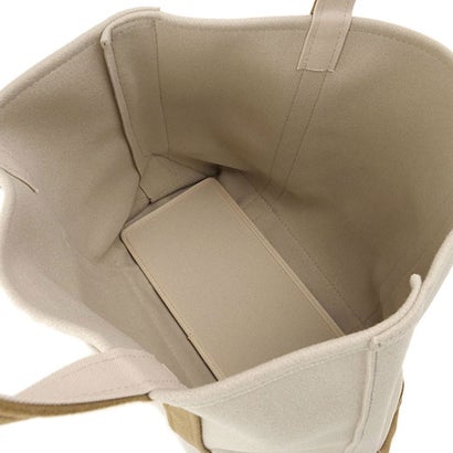 HEAVY MELTON TOTE BAG MEDIUM PARCHMENT-BEIGE/CAMEL [#OR-H0240-HML] （PARCHMENT-BEIGE/CAMEL）｜詳細画像