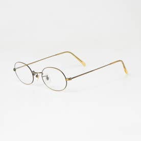 メガネ 眼鏡 アイウェア レディース メンズ （マットゴールド）