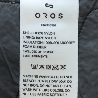 オロス OROS Orion City Coat オリオンシティコート （ブラック）｜詳細画像