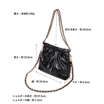 キルティングチェーンバッグ/BA-276 （BLACK）｜詳細画像
