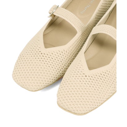 【跳べるパンプス】ニットメリージェーンパンプス/R-3224 （BEIGE）｜詳細画像