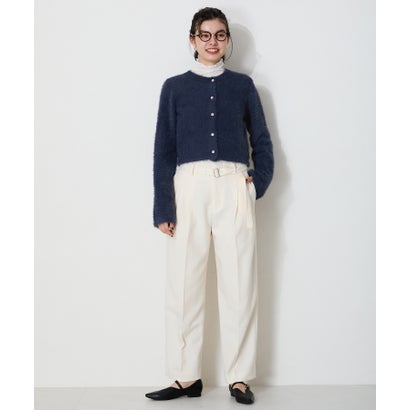 クロップドシャギーニットカーディガン（WHITE）｜詳細画像