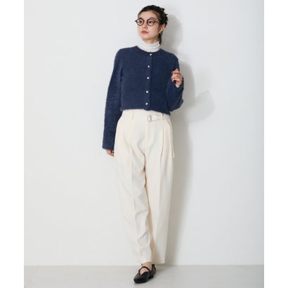 クロップドシャギーニットカーディガン（WHITE）｜詳細画像